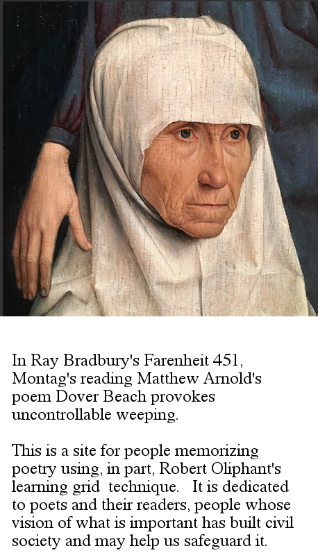 Head of lady from right panel of Hans Memling's Tryptich of Jan Crabbe.